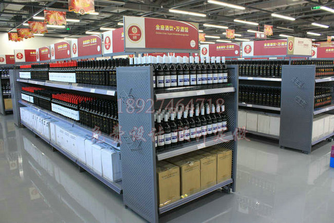 超市红酒货架